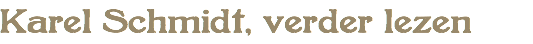 Karel Schmidt, verder lezen